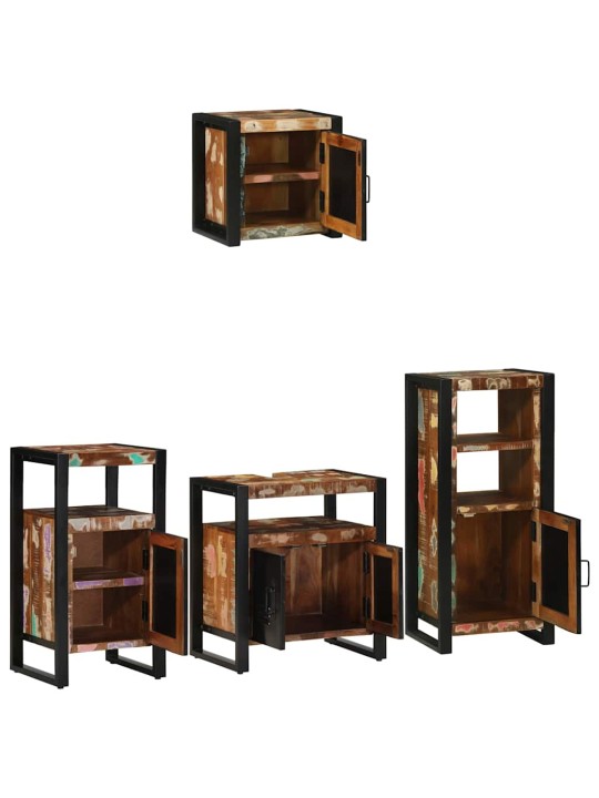 Vannitoa mööblikomplekt 4 tk pruun 55 x 35 x 60 cm tugev mango puu