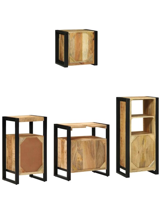 Vannitoa mööblikomplekt 4 tk pruun 55 x 35 x 60 cm tugev mango puu
