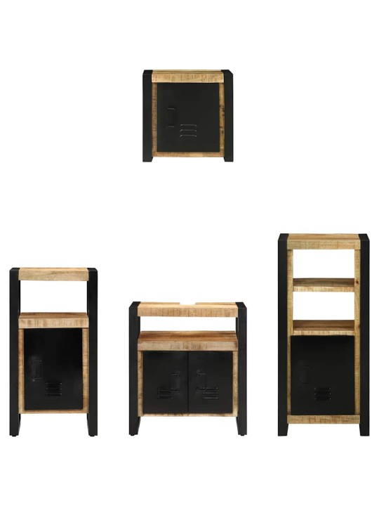 Vannitoa mööblikomplekt 4 tk pruun 55 x 35 x 60 cm tugev mango puu