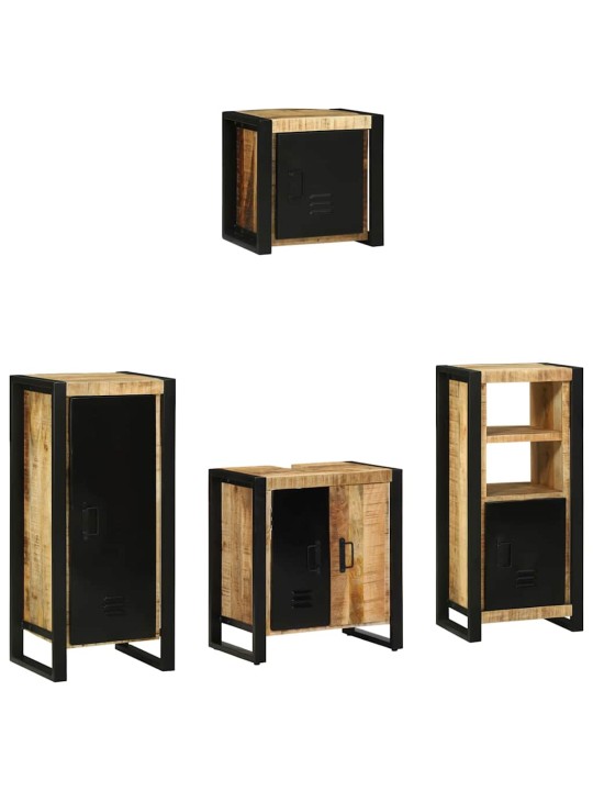 Vannitoa mööblikomplekt 4 tk pruun 40 x 35 x 90 cm tugev mango puu