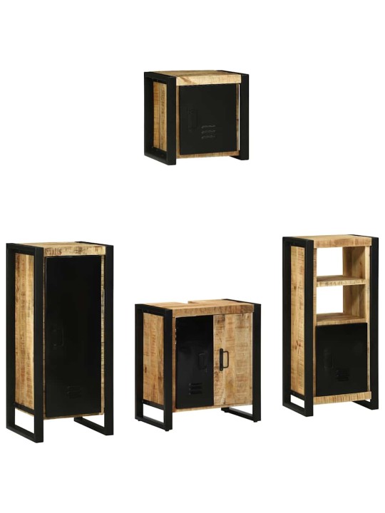 Vannitoa mööblikomplekt 4 tk pruun 40 x 35 x 90 cm tugev mango puu