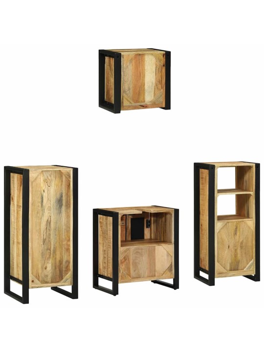 Vannitoa mööblikomplekt 4 tk pruun 40 x 35 x 90 cm tugev mango puu
