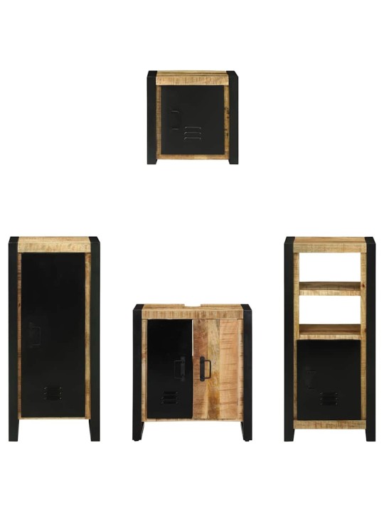 Vannitoa mööblikomplekt 4 tk pruun 40 x 35 x 90 cm tugev mango puu