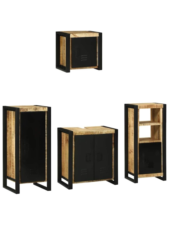 Vannitoa mööblikomplekt 4 tk pruun 40 x 35 x 90 cm tugev mango puu