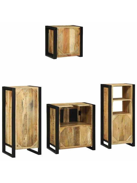 Vannitoa mööblikomplekt 4 tk pruun 40 x 35 x 90 cm tugev mango puu