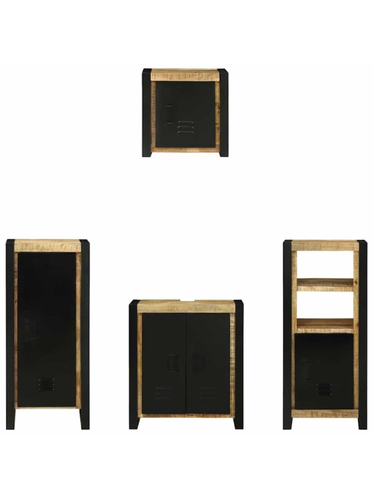 Vannitoa mööblikomplekt 4 tk pruun 40 x 35 x 90 cm tugev mango puu