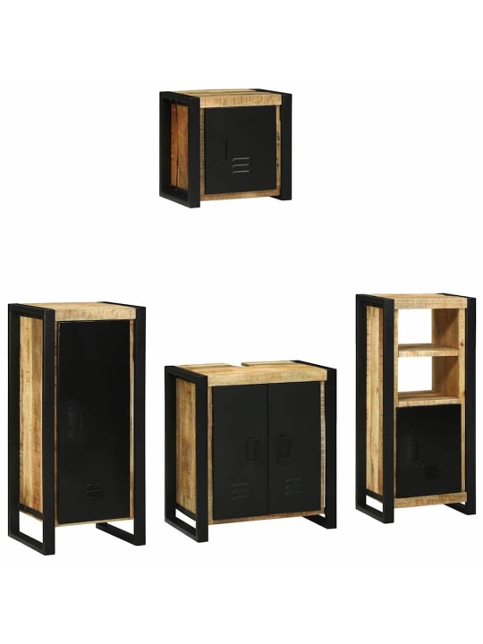 Vannitoa mööblikomplekt 4 tk pruun 40 x 35 x 90 cm tugev mango puu