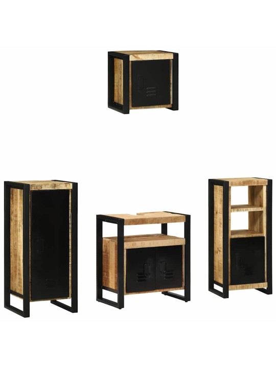 Vannitoa mööblikomplekt 4 tk pruun 40 x 35 x 90 cm tugev mango puu