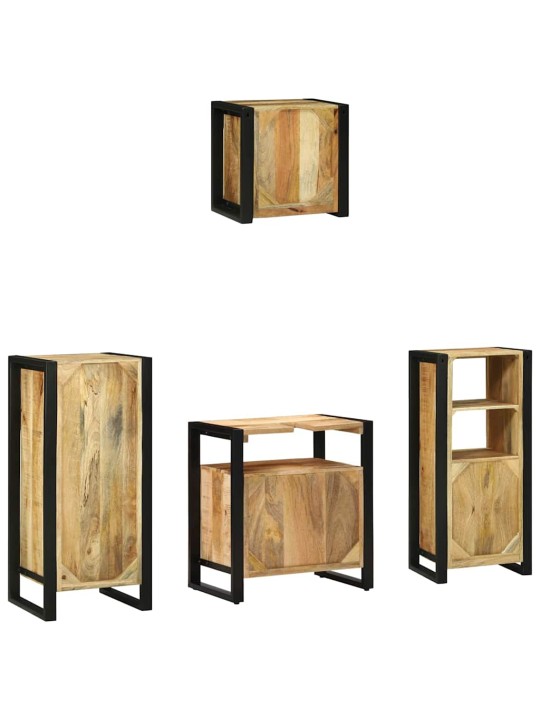 Vannitoa mööblikomplekt 4 tk pruun 40 x 35 x 90 cm tugev mango puu
