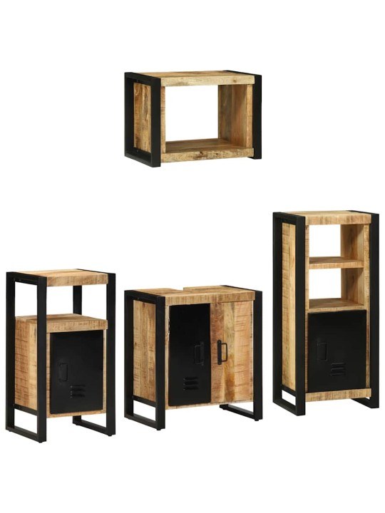 Vannitoa mööblikomplekt 4 tk pruun 55 x 35 x 60 cm tugev mango puu