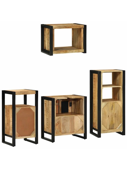 Vannitoa mööblikomplekt 4 tk pruun 55 x 35 x 60 cm tugev mango puu