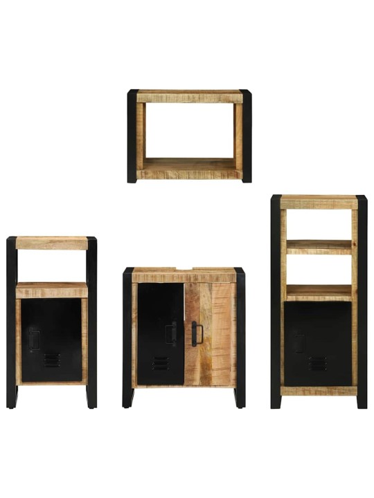 Vannitoa mööblikomplekt 4 tk pruun 55 x 35 x 60 cm tugev mango puu