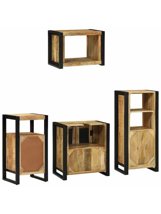 Vannitoa mööblikomplekt 4 tk pruun 55 x 35 x 60 cm tugev mango puu