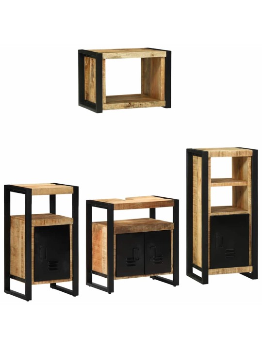 Vannitoa mööblikomplekt 4 tk pruun 55 x 35 x 60 cm tugev mango puu