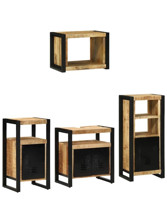 Vannitoa mööblikomplekt 4 tk pruun 55 x 35 x 60 cm tugev mango puu