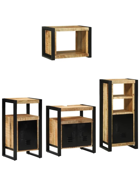 Vannitoa mööblikomplekt 4 tk pruun 55 x 35 x 60 cm tugev mango puu