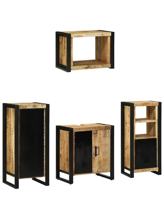 Vannitoa mööblikomplekt 4 tk pruun 40 x 35 x 90 cm tugev mango puu