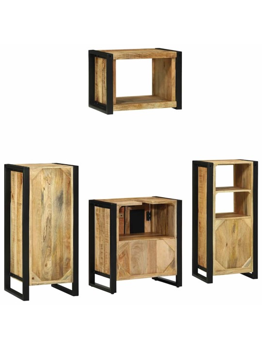 Vannitoa mööblikomplekt 4 tk pruun 40 x 35 x 90 cm tugev mango puu
