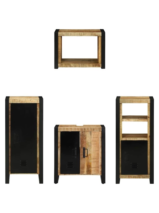 Vannitoa mööblikomplekt 4 tk pruun 40 x 35 x 90 cm tugev mango puu
