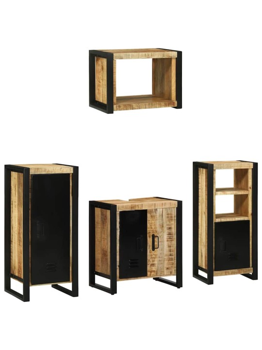 Vannitoa mööblikomplekt 4 tk pruun 40 x 35 x 90 cm tugev mango puu