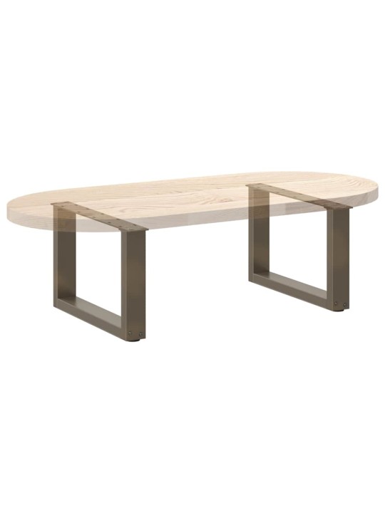 KOHVILAUA JALAD U-KUJULISED 2 TK, NATURAALNE TERAS, 50 X (30–31) CM, TERAS