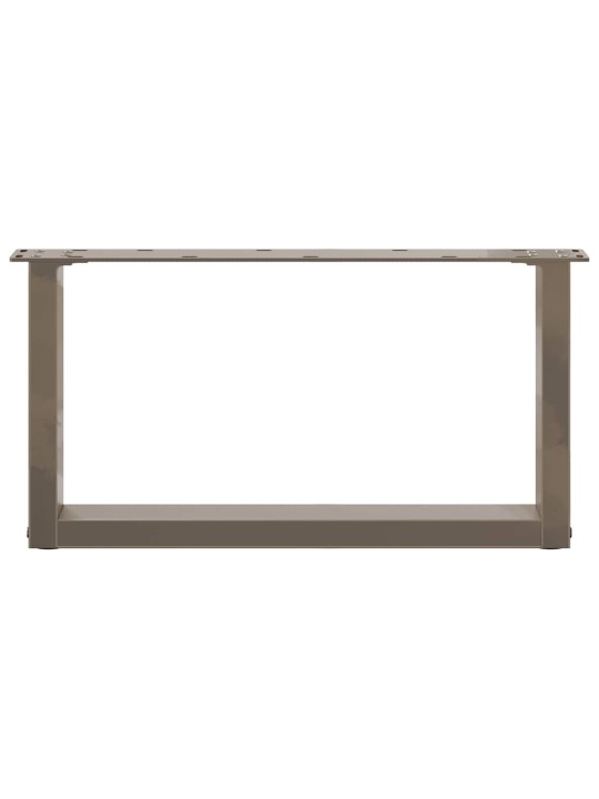 KOHVILAUA JALAD U-KUJULISED 2 TK, NATURAALNE TERAS, 60 X (30–31) CM, TERAS