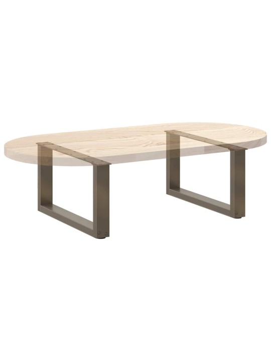 KOHVILAUA JALAD U-KUJULISED 2 TK, NATURAALNE TERAS, 60 X (30–31) CM, TERAS