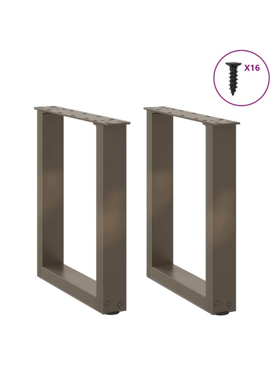 KOHVILAUA JALAD U-KUJULISED 2 TK, NATURAALNE TERAS, 28 X (42–43) CM, TERAS