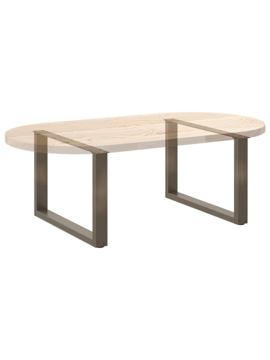 KOHVILAUA JALAD U-KUJULISED 2 TK, NATURAALNE TERAS, 70 X (42–43) CM, TERAS