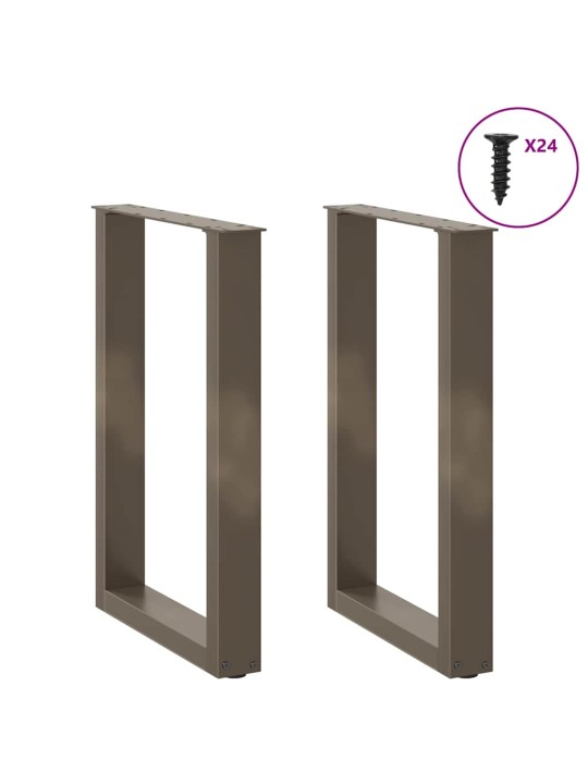 SÖÖGILAUA JALAD U-KUJULISED 2 TK, NATURAALNE TERAS, 50 X (72–73) CM, TERAS