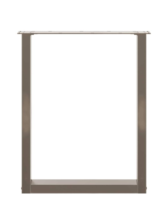 SÖÖGILAUA JALAD U-KUJULISED 2 TK, NATURAALNE TERAS, 60 X (72–73) CM, TERAS