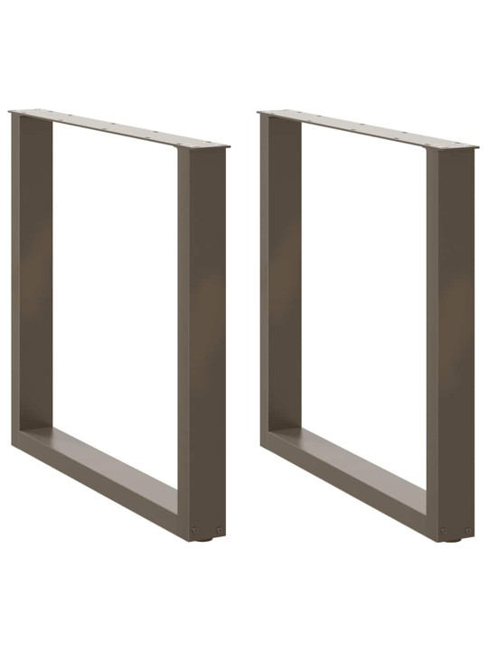 SÖÖGILAUA JALAD U-KUJULISED 2 TK, NATURAALNE TERAS, 80 X (72–73) CM, TERAS