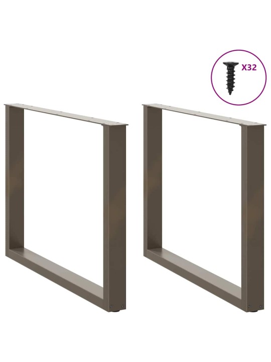 SÖÖGILAUA JALAD U-KUJULISED 2 TK, NATURAALNE TERAS, 100 X (72–73) CM, TERAS