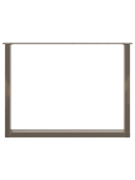 SÖÖGILAUA JALAD U-KUJULISED 2 TK, NATURAALNE TERAS, 100 X (72–73) CM, TERAS