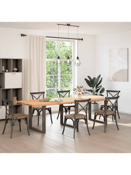 SÖÖGILAUA JALAD U-KUJULISED, 3 TK, NATURAALNE TERAS, 90 X (72–73) CM, TERAS