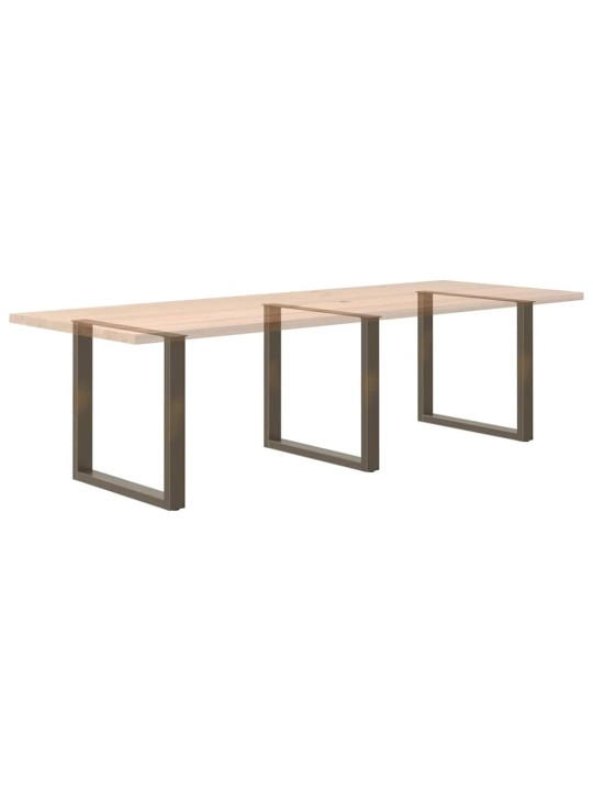 SÖÖGILAUA JALAD U-KUJULISED, 3 TK, NATURAALNE TERAS, 90 X (72–73) CM, TERAS