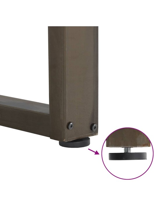 SÖÖGILAUA JALAD U-KUJULISED, 3 TK, NATURAALNE TERAS, 90 X (72–73) CM, TERAS