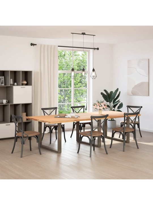 SÖÖGILAUA JALAD U-KUJULISED, 3 TK, NATURAALNE TERAS, 100 X (72–73) CM, TERAS
