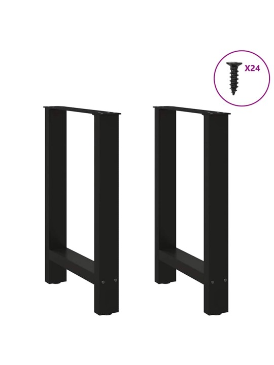 SÖÖGILAUA JALAD, MUSTAD, 2 TK, 50 X (72–73) CM, TERASEST