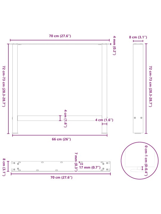 SÖÖGILAUA JALAD, ANTRATSIITHALL, 2 TK, 70 X (72-73) CM, TERAS