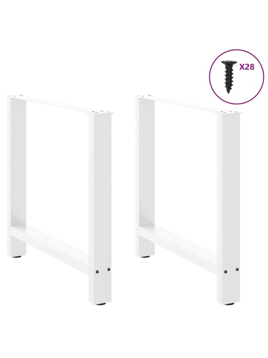 SÖÖGILAUA JALAD, VALGED, 2 TK, 80 X (72–73) CM, TERAS