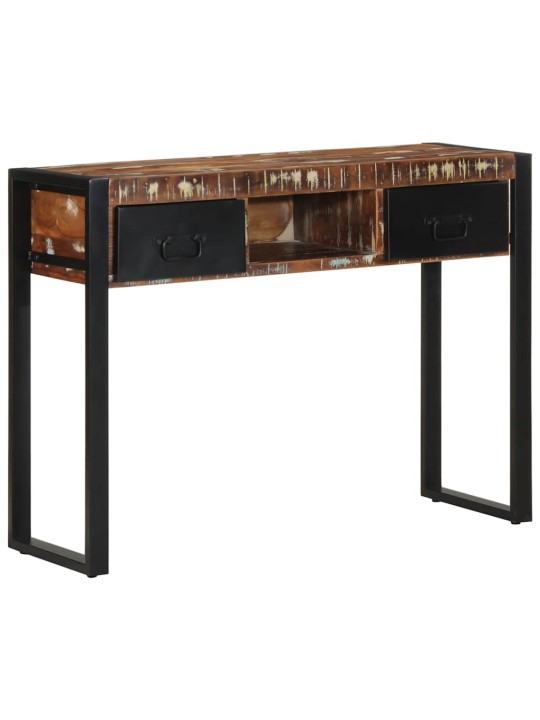 MITMEVÄRVILINE KONSOOLLAUD 100X35X75 CM TAASKASUTATUD TÄISPUIT