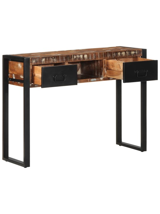 MITMEVÄRVILINE KONSOOLLAUD 100X35X75 CM TAASKASUTATUD TÄISPUIT