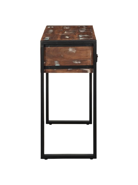 MITMEVÄRVILINE KONSOOLLAUD 100X35X75 CM TAASKASUTATUD TÄISPUIT