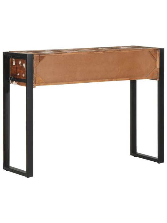 MITMEVÄRVILINE KONSOOLLAUD 100X35X75 CM TAASKASUTATUD TÄISPUIT