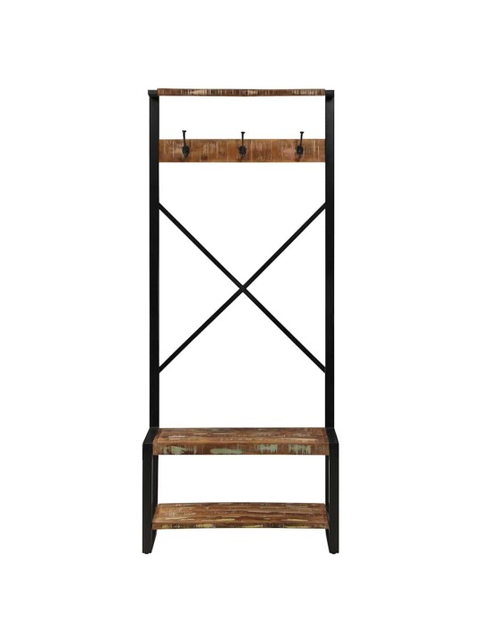 MITMEVÄRVILINE RIIDENAGI 80X40X190 CM TAASKASUTATUD TÄISPUIT