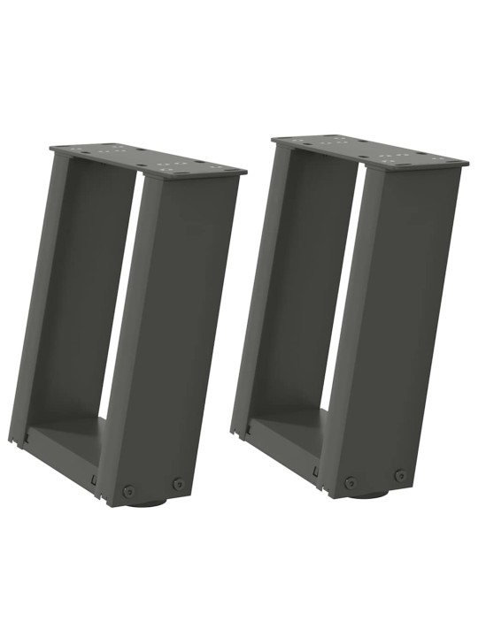 KOHVILAUA JALAD U-KUJULISED 2 TK, ANTRATSIITHALL, 30 X (30-31) CM, TERAS