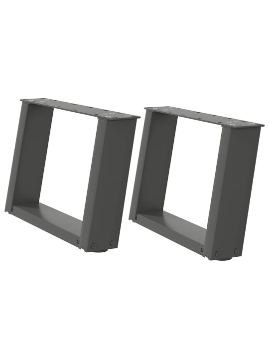 KOHVILAUA JALAD U-KUJULISED 2 TK, ANTRATSIITHALL, 50 X (30-31) CM, TERAS