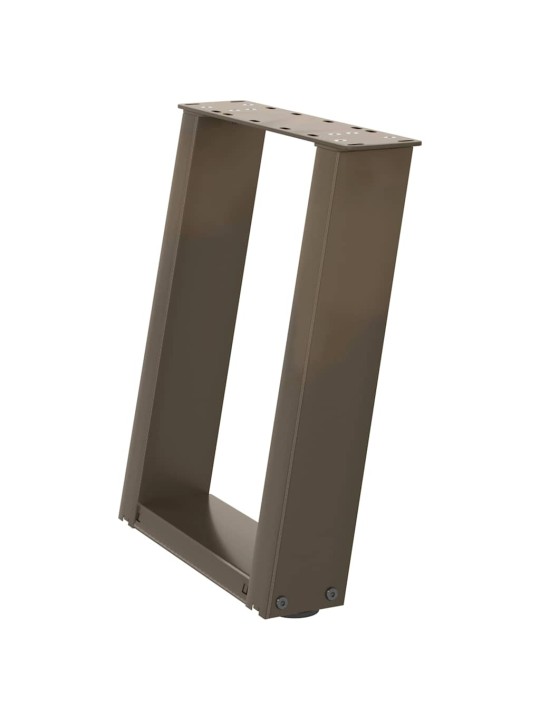 KOHVILAUA JALAD U-KUJULISED 2 TK, NATURAALNE TERAS, 38 X (42–43) CM, TERAS
