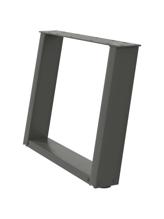 KOHVILAUA JALAD U-KUJULISED 2 TK, ANTRATSIITHALL, 60 X (42-43) CM, TERAS